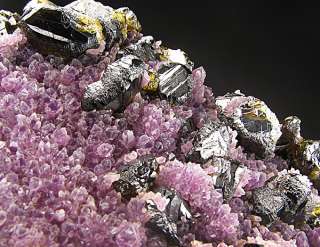 Sphalerite and Amethyst, Creede, Colorado  