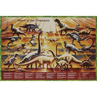  Safari 40011 Dawn Of The Dinosaurs Laminated Poster   Pack 