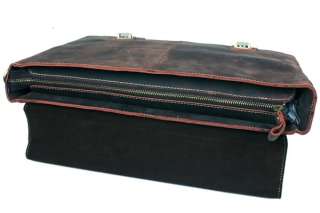 Mens Leather Briefcase Messenger Shoulder Laptop Bags  