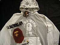 Authentic A Bathing Ape camo zip up Parka hoodie  