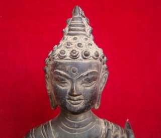 Old Antique Maitreya Buddha Statue Handmade In Nepal  