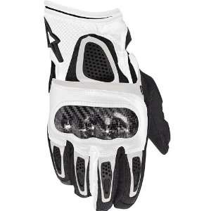 Alpinestars Thunder Mens Textile Road Race Motorcycle Gloves   White 