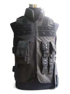 SWAT US Army Airsoft Combat Tactical Assault Vest BK  