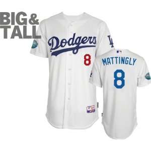Don Mattingly Jersey Big & Tall Majestic Home White Authentic Cool 