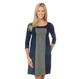 Thread by Thread Sweater knit Colorblock dress BLACK/BLUE L  