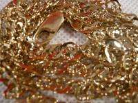 19 SILVER 925 VINTAGE ITALY BRAID GOLD NECKLACE CHAIN  