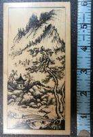 ASIAN LANDSCAPE MOUNTAIN SCENERY Rubber Stamp PSX #986  