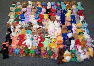 185 TY BEANIE BABIES COLLECTION   RARE MINT HIGH VALUE BEANIES LOT 