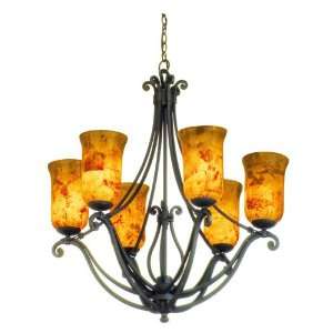   Classic 6 Light Chandelier from the Somerset Collec
