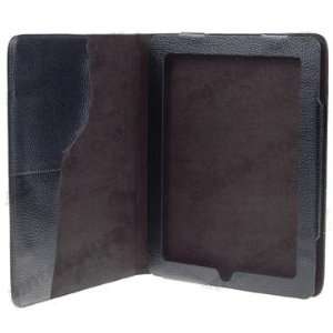   Black Leather Case Pouch Magnet Side Open for Apple iPad Electronics