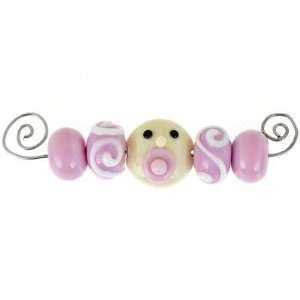   Baby Girl Lampwork Bead Set by Bindy Lambell Arts, Crafts & Sewing