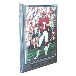  NFL Redskins Joe Theisman # 7. Autographed Plaque Sports 