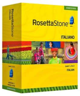   Rosetta Stone Italian v4 TOTALe   Level 1, 2 & 3 Set 