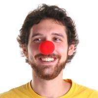 24 Red Foam Clown Noses Circus Party Favors  