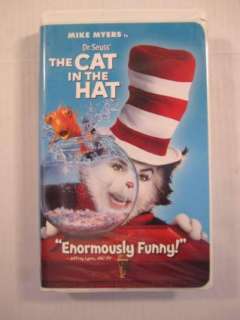 Dr. Seuss Cat in the Hat Childrens VHS Tape Mike Myers 096896247834 