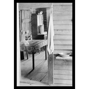  Washstand in the Dog Run and Kitchen   12x18 Framed Print 