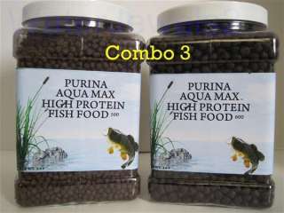 Purina Aqua Max Fish Food 500 & 600 Combo Packs  