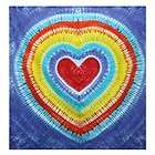 Heart Tie Dye Hippy Tapestry & Bed shee
