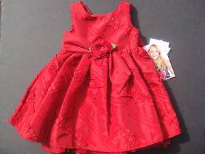 SWEET HEART ROSE NWT Red Dress Christmas Holiday 2 2T  