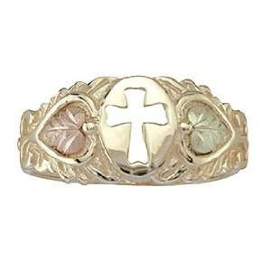  Black Hills Gold Ladies 10K Cross Ring   SZ 6 Jewelry