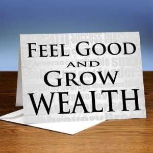  Successories Feel Good and Grow Wealth 25 Pack Greeting 