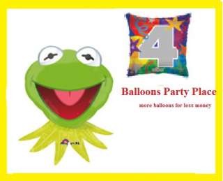 THE MUPPETS MOVIE KERMIT FROG 1st 2nd 3rd 4th birthday party balloons 