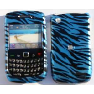   Blackberry 8520 Curve/Gemini   Cool Blue Zebra Print 