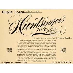   Hartford Education Business School   Original Print Ad