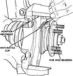 Remove front wheel and tire assemblies.