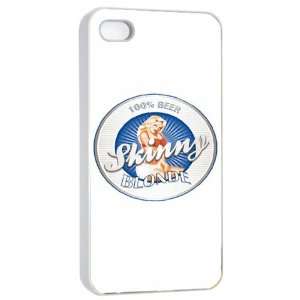  Skinny Blonde Beer Logo Case for Iphone 4/4s (White) Free 