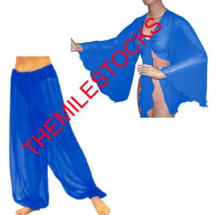 TMS Harem Yoga Pant Top BellyDance Club Costume 25Color  