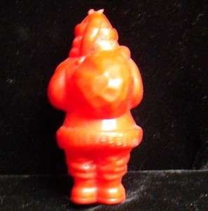 Vintage Plastic Santa Claus Father Christmas celluloid Ornament  