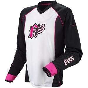  Fox Racing Womens Dakota Jersey   Large/Black/Pink 