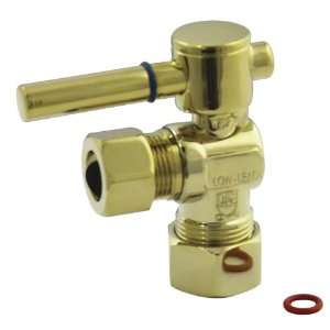   Quarter Turn Valve with 1/2 Inch Comp and 1/2 Inch OD, Lever Handle