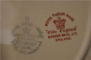 Royal Tudor Ware Barker Bros Dinner Plate Red Transfer  