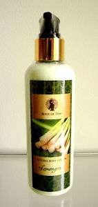 Lemongrass Body Lotion Thai Massage Aroma Oil Home Spa  