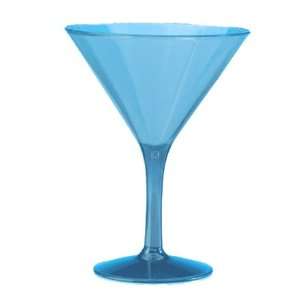  Indigo Blue Polycarbonate Martini Glass by Precidio 