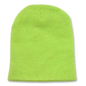   MELON GREEN SHORT BEANIE SKI CAP CAPS HAT HATS TOQUE 