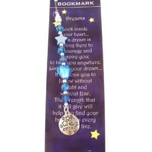  Dreams Bookmark Poem Star Blue Beads Heart Inspire New 