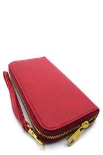 ZIPPER WALLET MONEY TEXTURED LEATHER FASHION WOMEN WITH HANDLE 