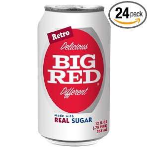 Big Red Retro, 12 Ounce (Pack of 24 Cans)  Grocery 
