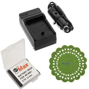  GTMax Replacement NP BN1 Battery + Travel Charger with Car 
