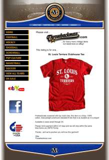 St. Louis Terriers Clubhouse Tee Shirt   Cardinals  