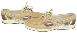 Sperry Top Sider Bluefish 2 Eye Linen Womens Boat Shoes 10 New  