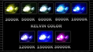 Color Temperatures Available 3000k, 5000k, 6000k,8000k, 10000k 