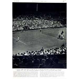  1952 ENGLAND LAWN TENNIS WIMBLEDON SAVITT KUMAR SPORT 