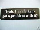 helmet sticker yeah i m a biker single sticker f19