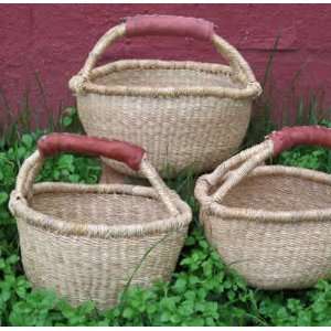  African Baskets   African Bolga Baskets, small, natural 