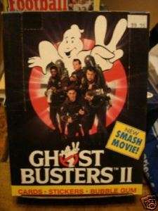 Ghost Busters movie cards rare mint unopened box 1981  