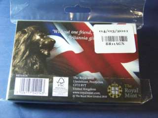 2011 1 oz Silver Britannia Bullion Brilliant Unc Mint Sealed  
